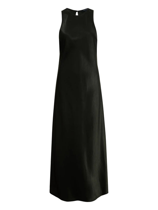 Sanctuary Everyday Satin Dress - BLACK OLIVE