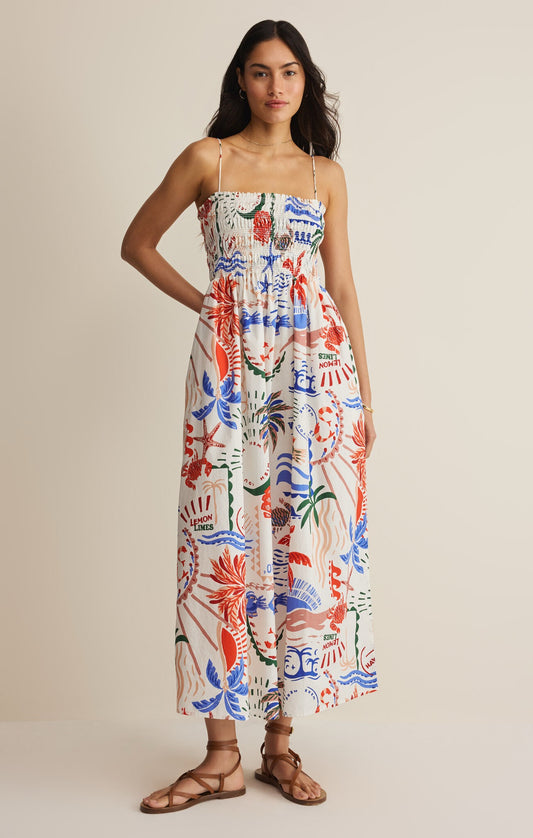 Z Supply Cornelia Getaway Midi Dress - MULTI