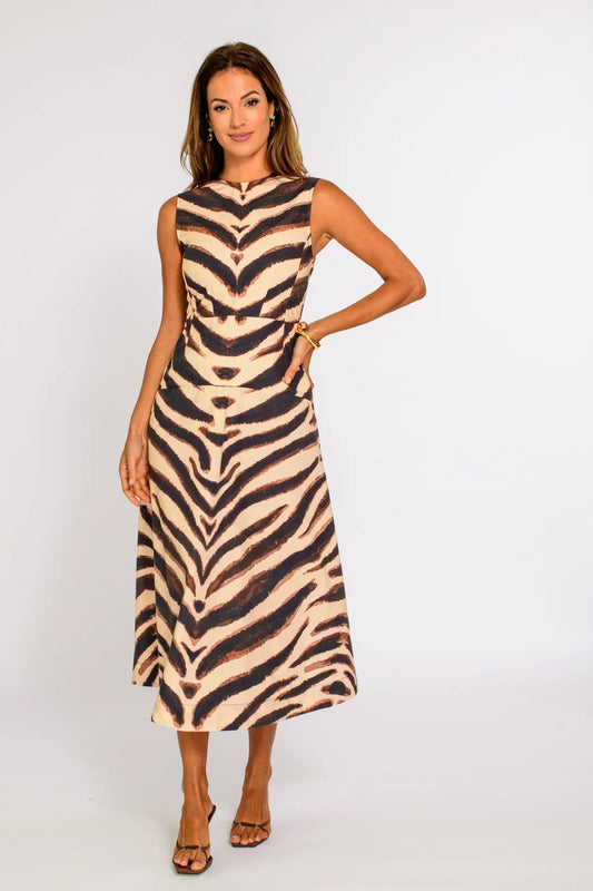 Elizabeth James Claire Dress - ZEBRA