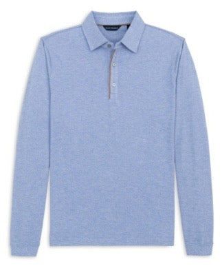 SCB Cotton Wool Pique Polo SKY HEATHER