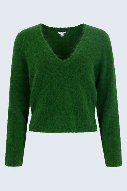 Pistola Kit V-Neck LS Sweater - WINTER GREEN