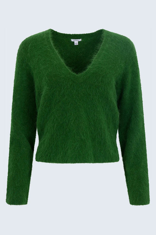 Pistola Kit V-Neck LS Sweater - WINTER GREEN