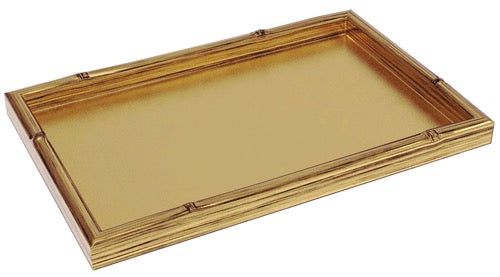 CAS Bamboo Edge Vanity Tray - GOLD LEAF