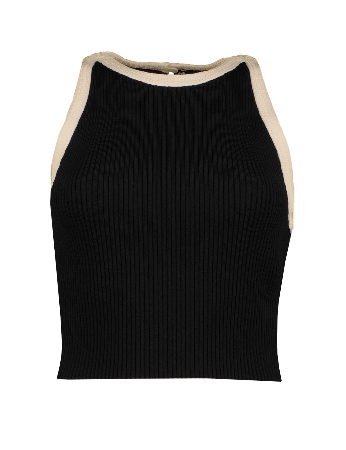 Bishop & Young Candace Ribbed Sweater Tank NATURAL