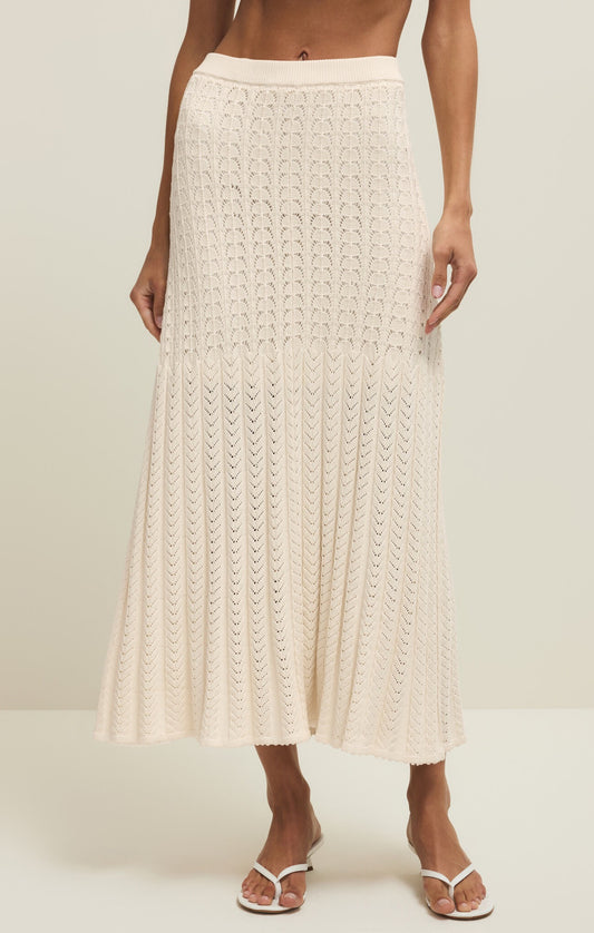 Z Supply Lexa Sweater Skirt - CLOUD
