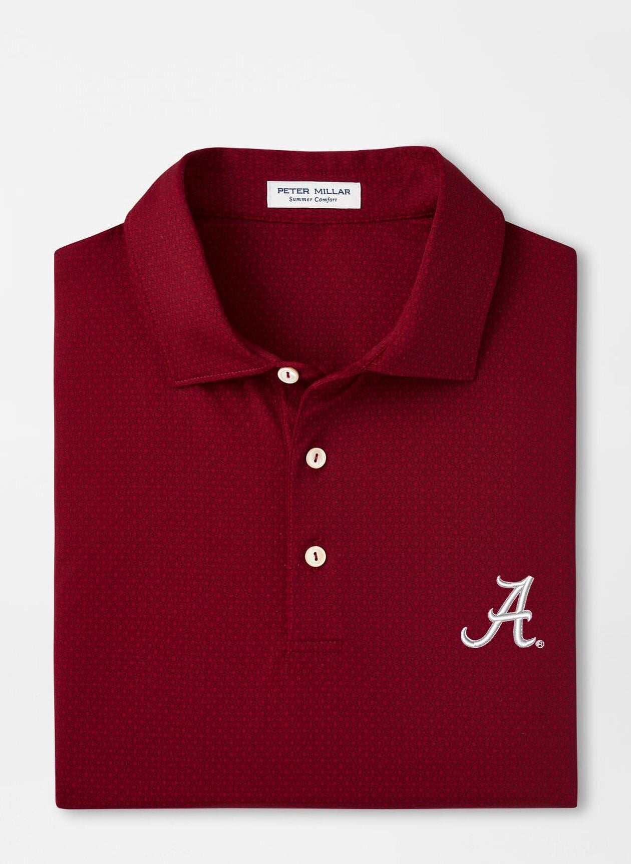 Peter Millar Alabama Tesseract Performance Jersey Polo - CRIMSON1