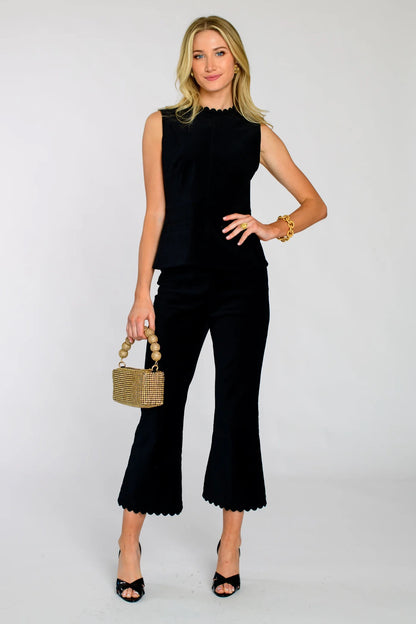 Elizabeth James Jojo Pant - BLACK VELVET