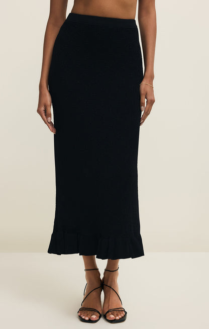 Z Supply Ramona Sweater Skirt - BLACK