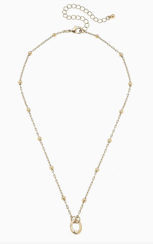 Canvas Style Celia Dainty Charm Necklace Base SHINY GOLD