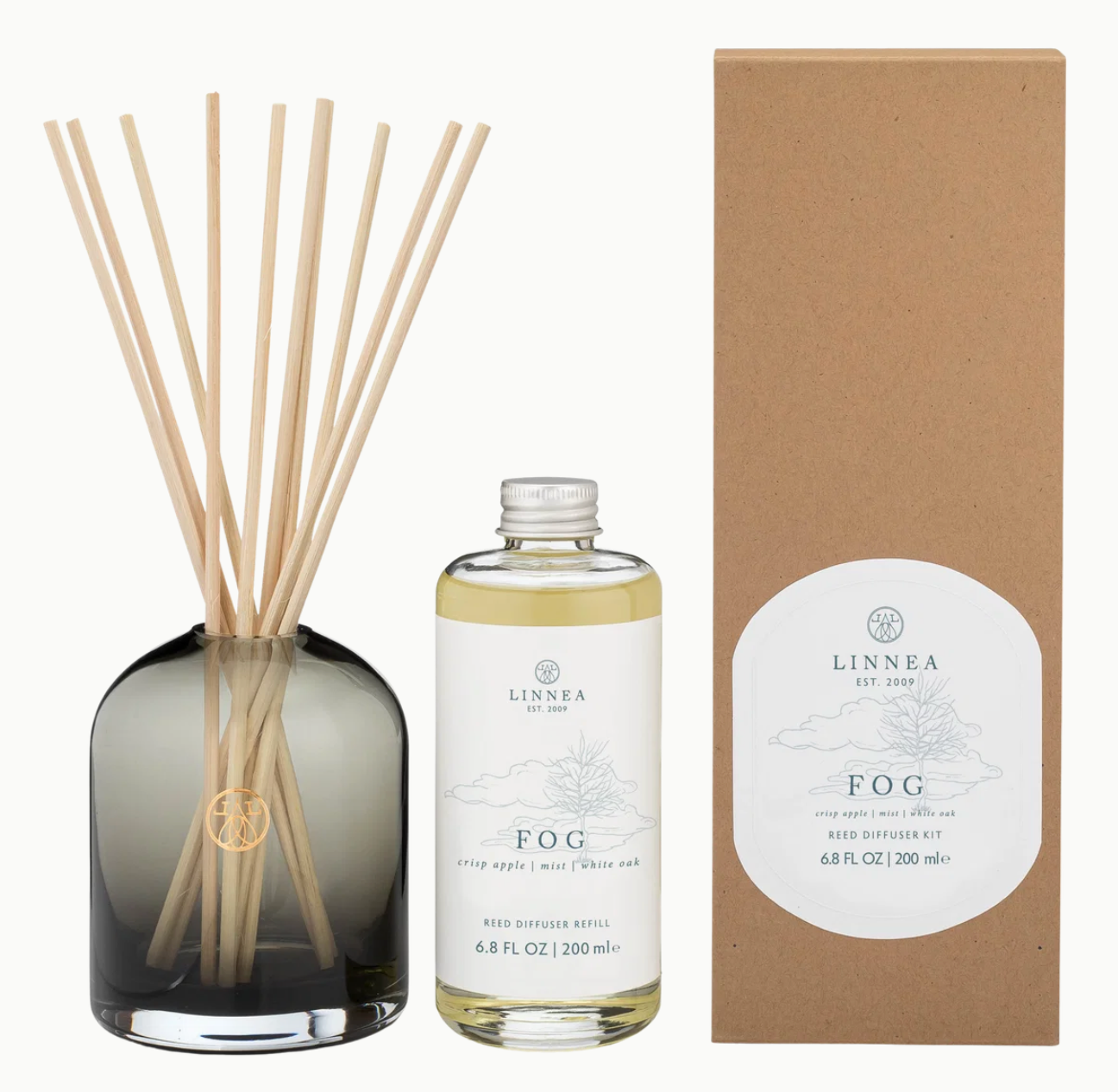 LINNEA Fog Reed Diffuser Kit