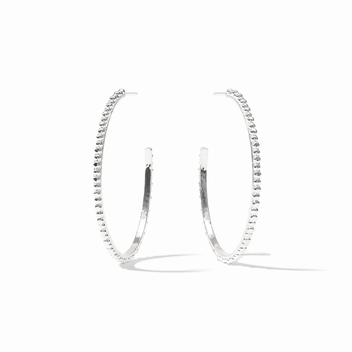 JV Colette Bead Hoop SILVER - XL
