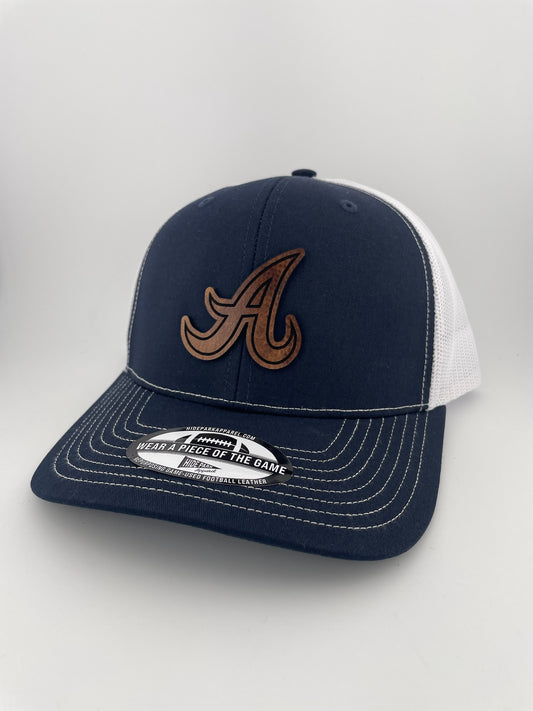 HPA Cursive 'A' Hat NAVY/WHITE
