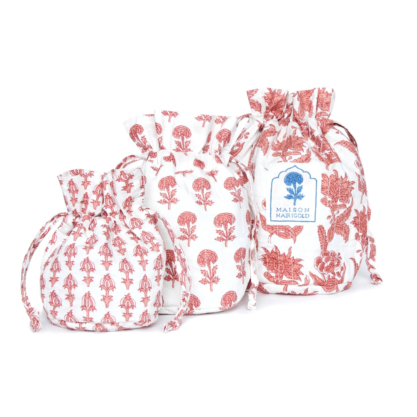 MM St. Barts Tavel Bags PINK - SET OF 3