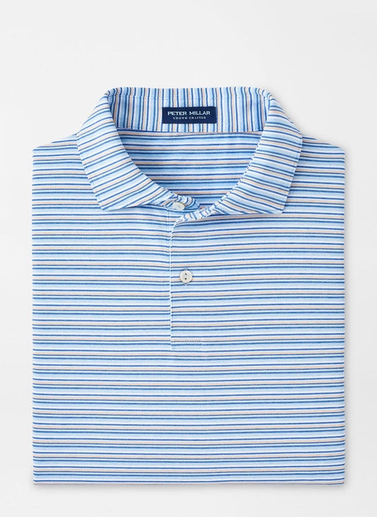 Peter Millar Crown Crafted Octave Performance Jersey Polo - BLUE FROST