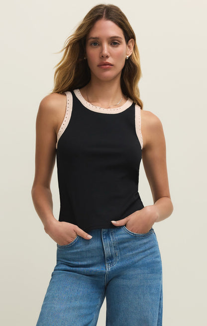 Z Supply Clarke Rib Tank - BLACK