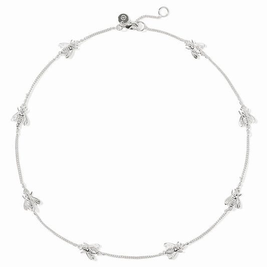 JV Bee Delicate Station Necklace SILVER - OS