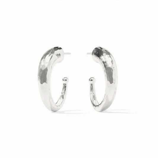 JV Hammered Hoop SILVER - M