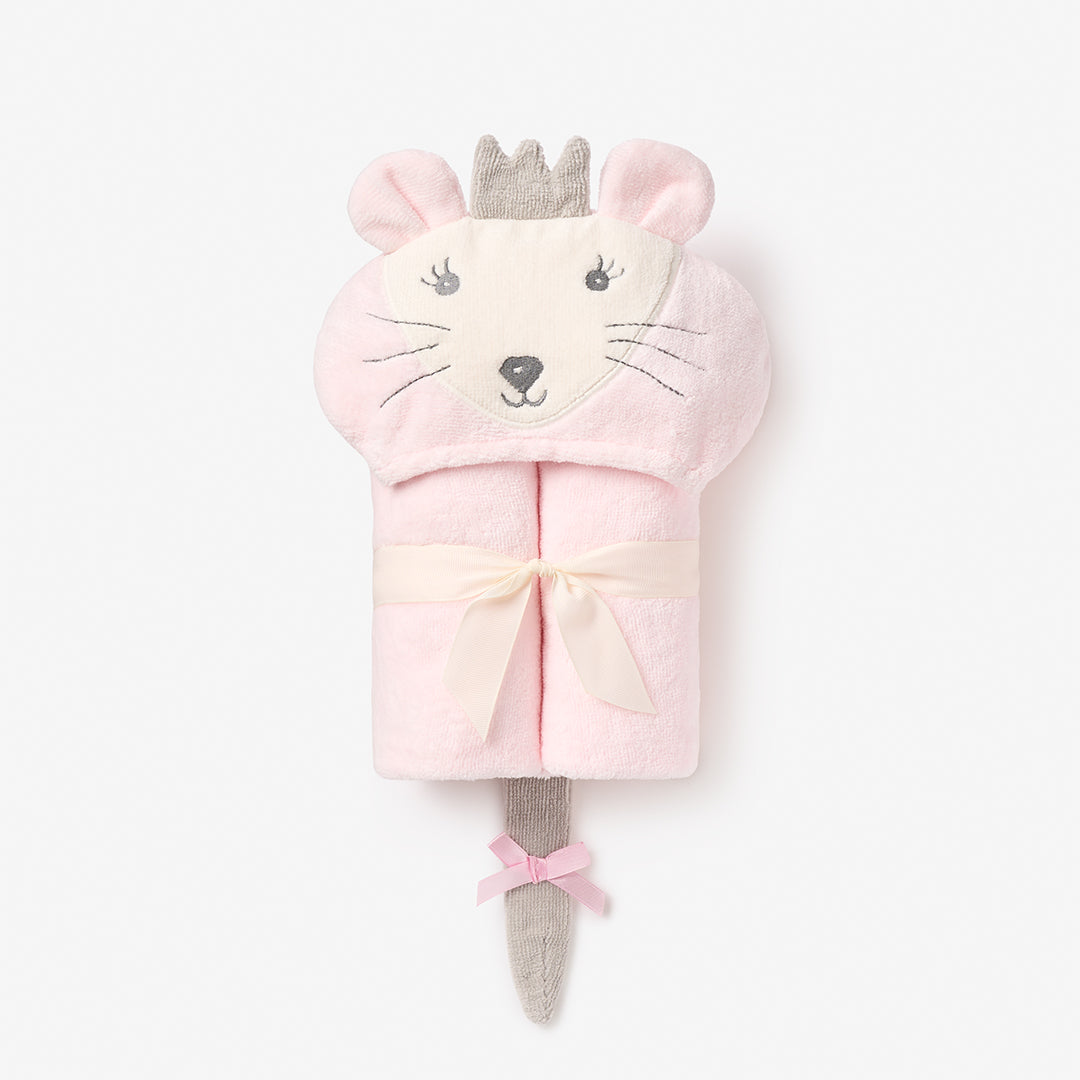 Elegant Baby Bath Wrap Mouse - PINK