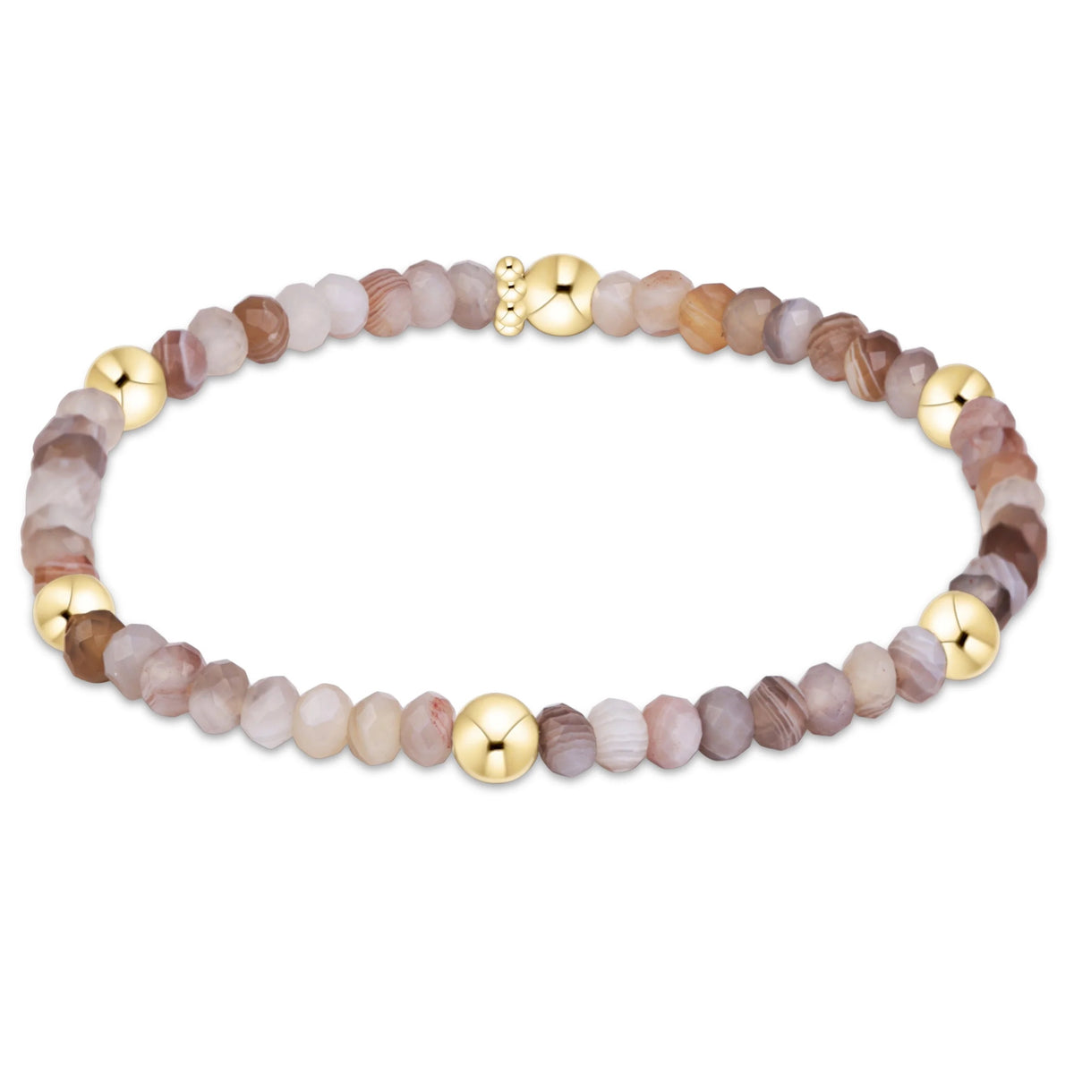 enewton Presence Gemstone 4mm Bracelet - BOTSWANA AGATE