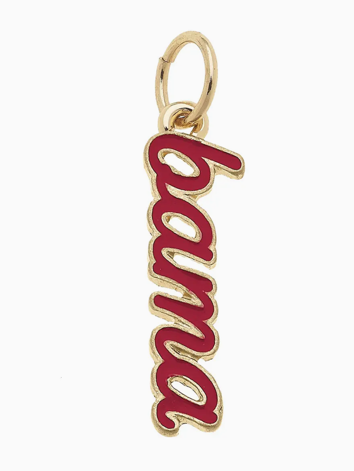CS Alabama Crimson Tide Enamel Script Charm