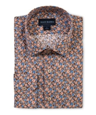 Scott Barber Canclini Floral Print - BLUE