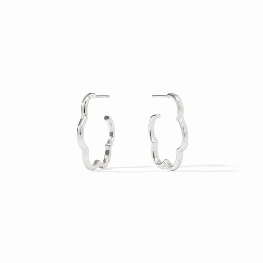 JV Gardenia Hoop SILVER - S