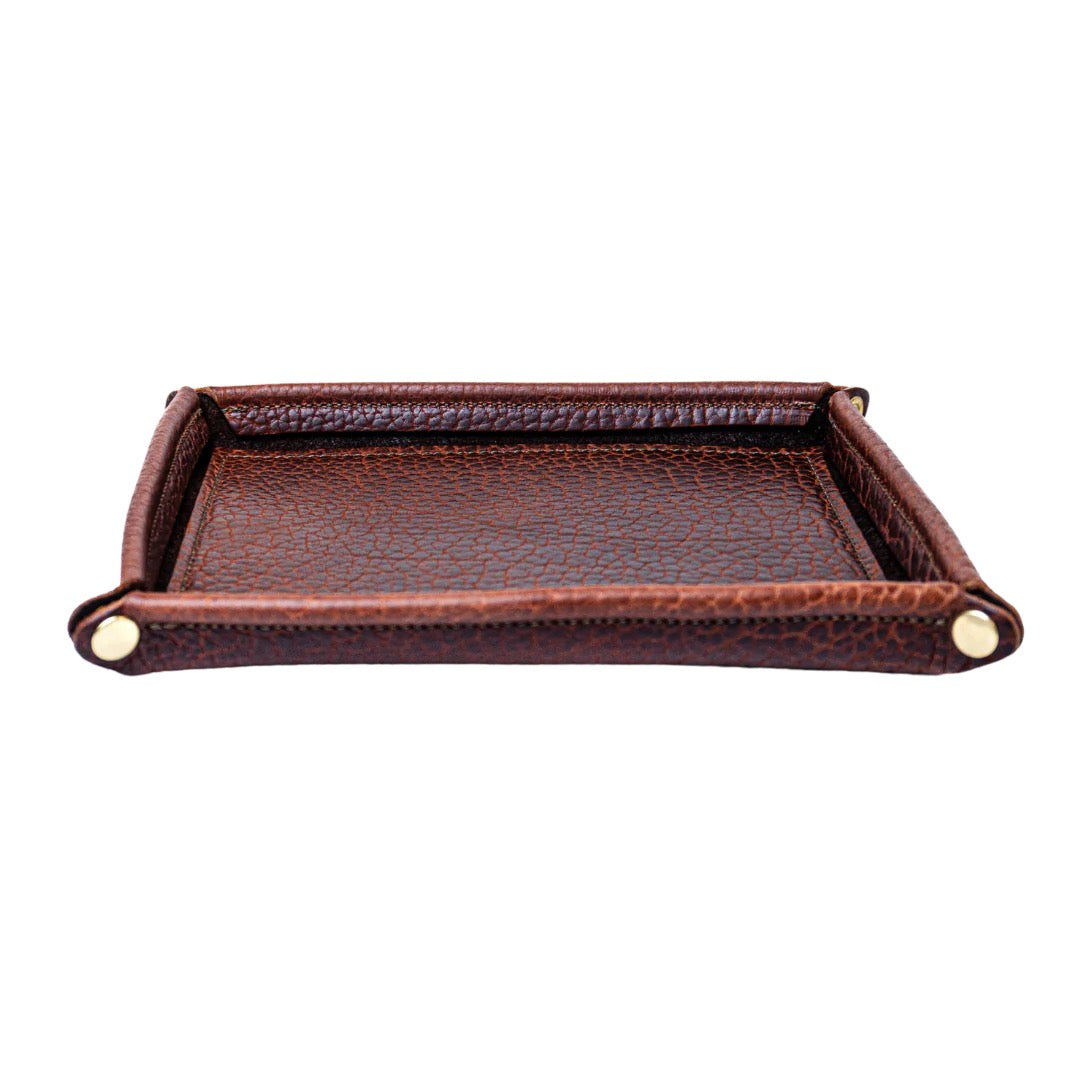 KL Bison Valet Tray COGNAC