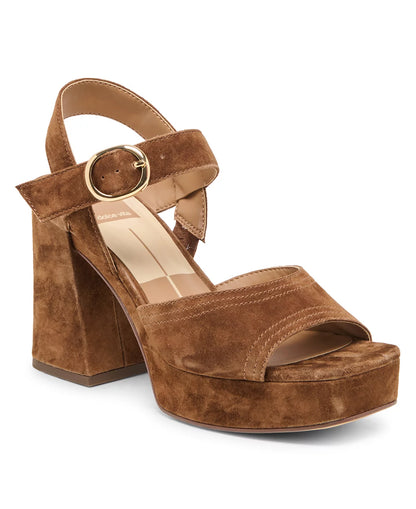 Dolce Vita Fatima Platform Heels - COCOA SUEDE
