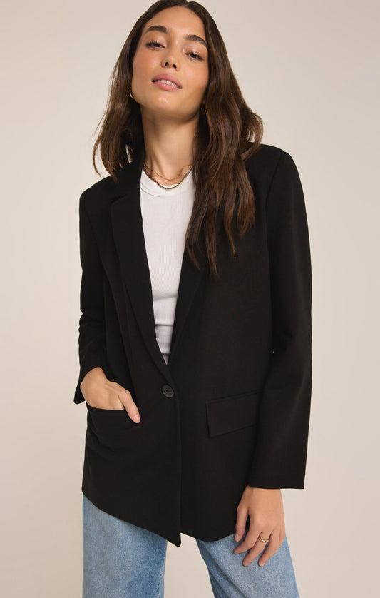 ZS Do It All Relaxed Blazer BLACK