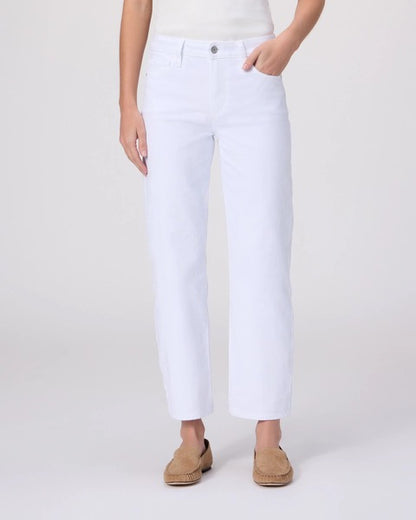 Paige Mason Ankle Straight Jean - CRISP WHITE