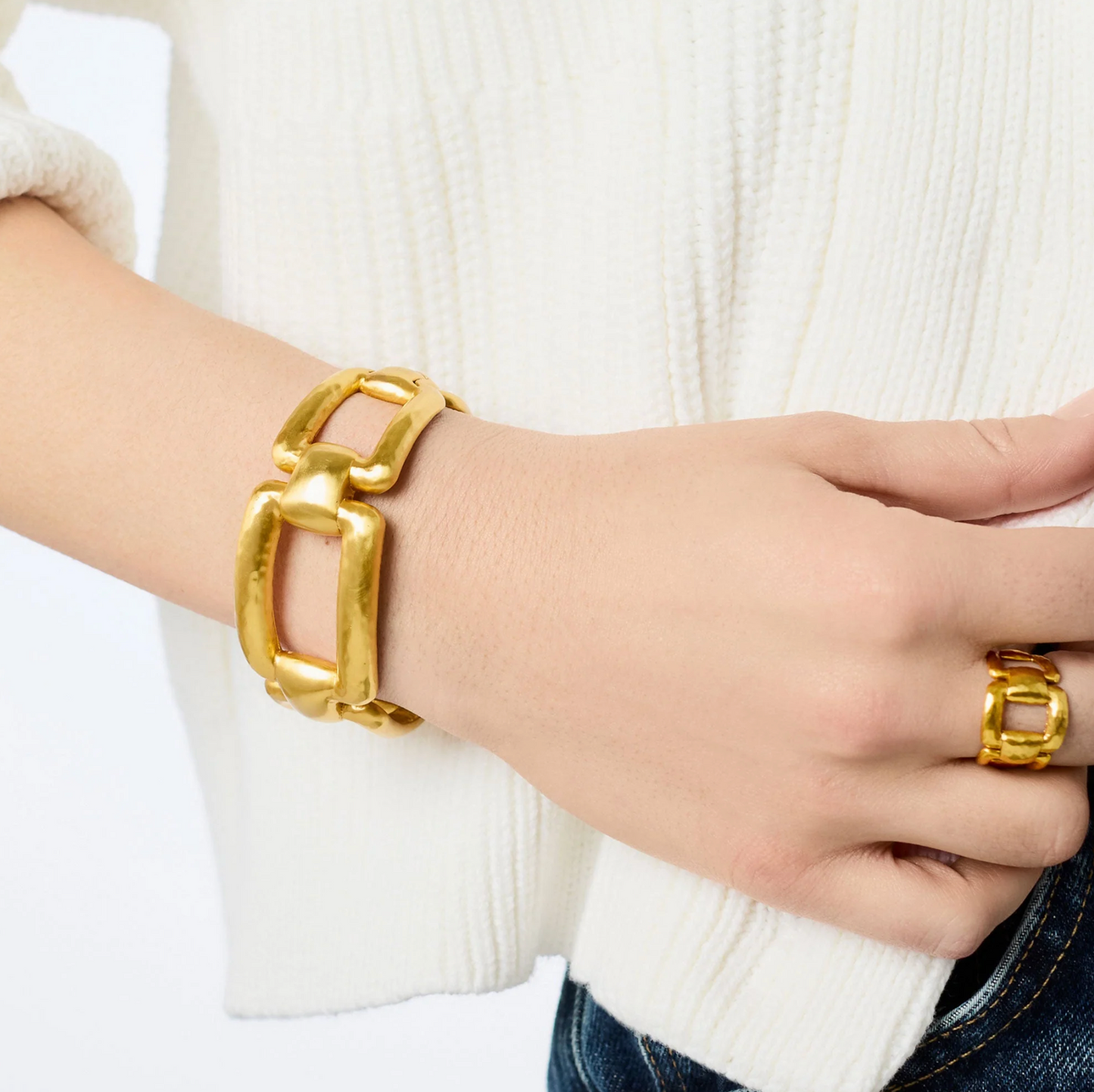 Julie Vos Sahara Cuff - GOLD
