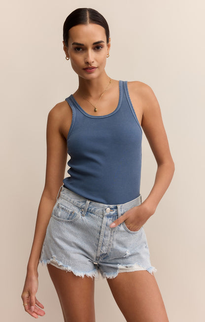 Z Supply Classic Scoop Tank - VINTAGE INDIGO