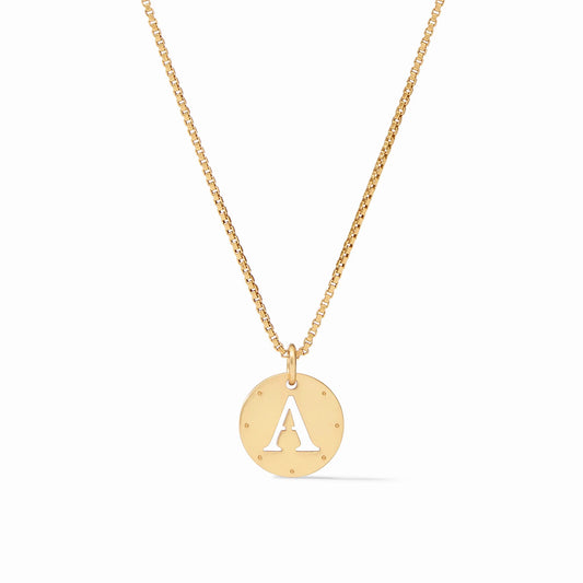JV Monogram Delicate Necklace 'A' GOLD