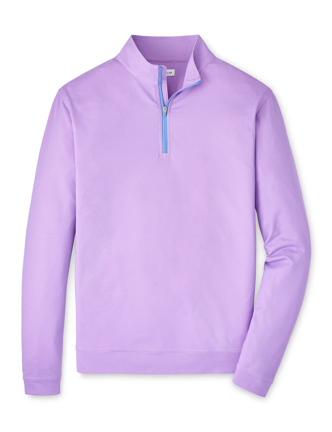 Peter Millar Perth Basketweave Performance Quarter-Zip - PINK PARFAIT