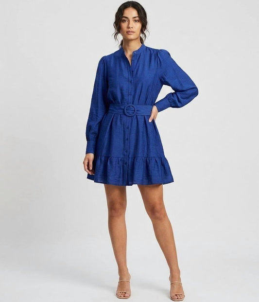 Lavender Brown Elizabeth Mini Dress - DEEP BLUE