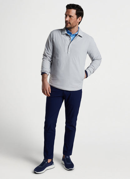 Peter Millar Crown Crafted Approach Insulated Half-Snap Shirt GALE