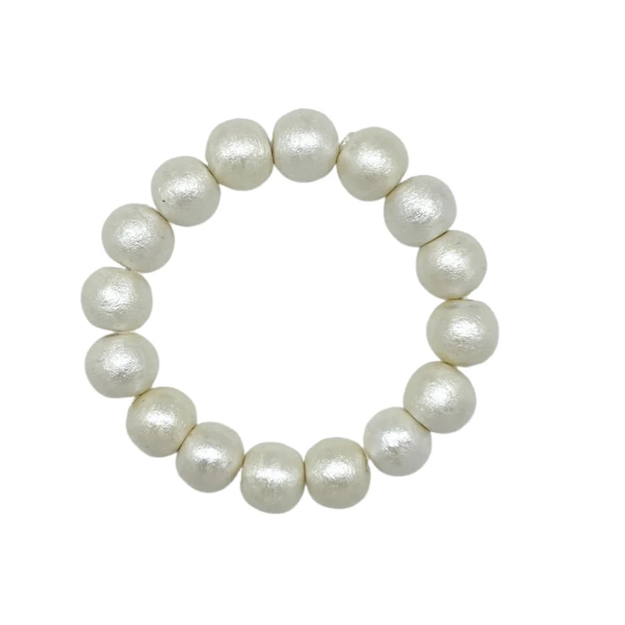 M Donohue Collection Olivia Cotton Pearl Bracelet