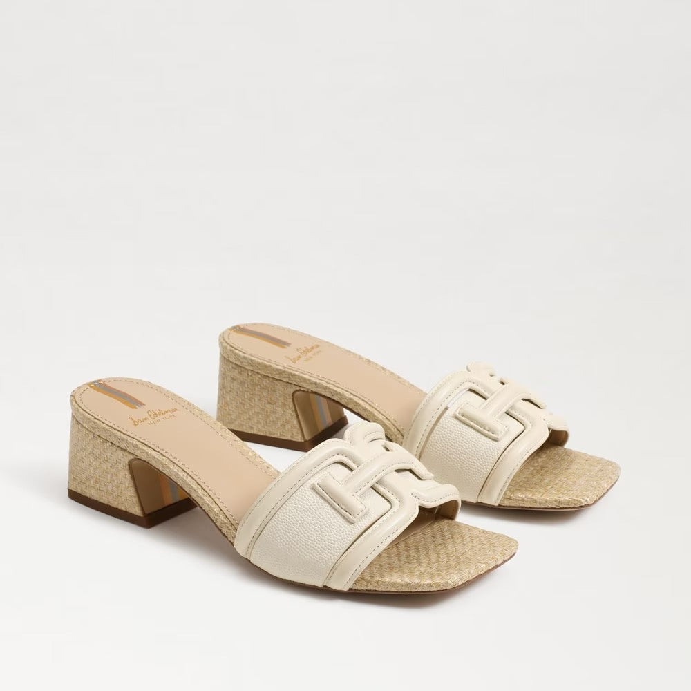 Sam Edelman Waylon Block Heel Slide - MODERN IVORY