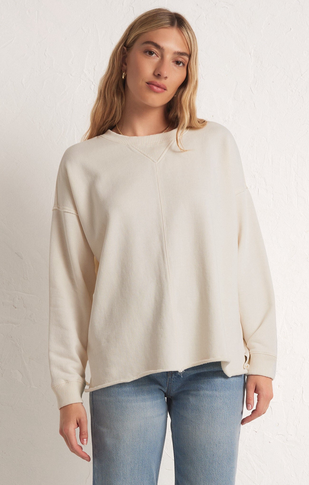 Z Supply Hermosa Sweatshirt - SANDSTONE