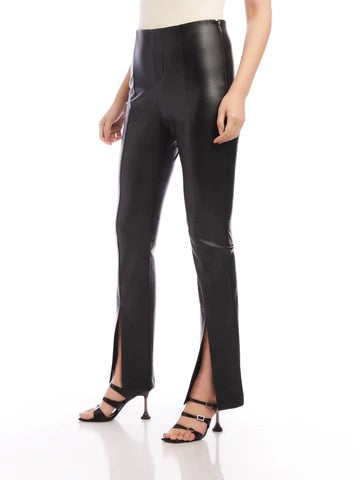Fifteen Twenty Front Slit Pants - BLACK