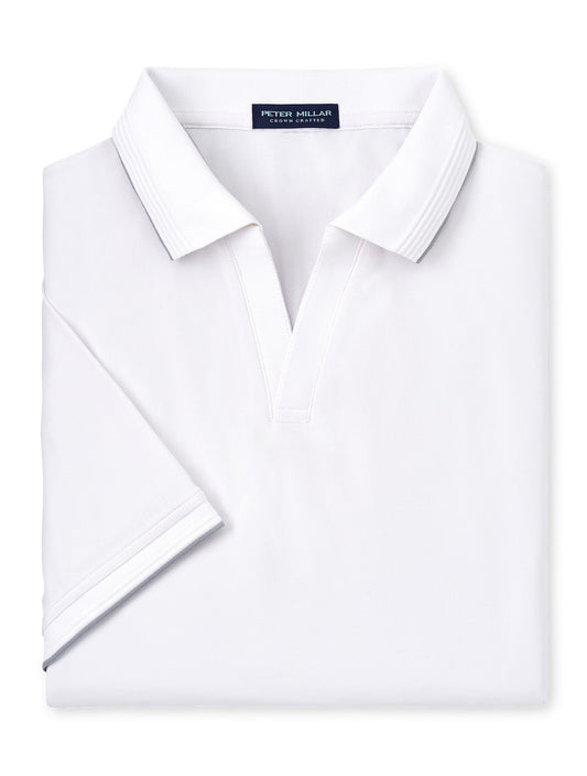 Peter Millar Crown Crafted Summertime Performance Mesh Polo - WHITE