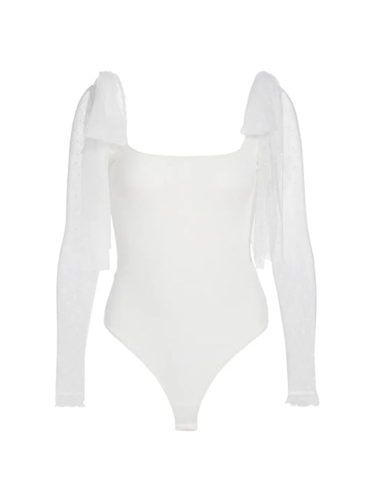 Free People Tongue Tied Bodysuit - IVORY