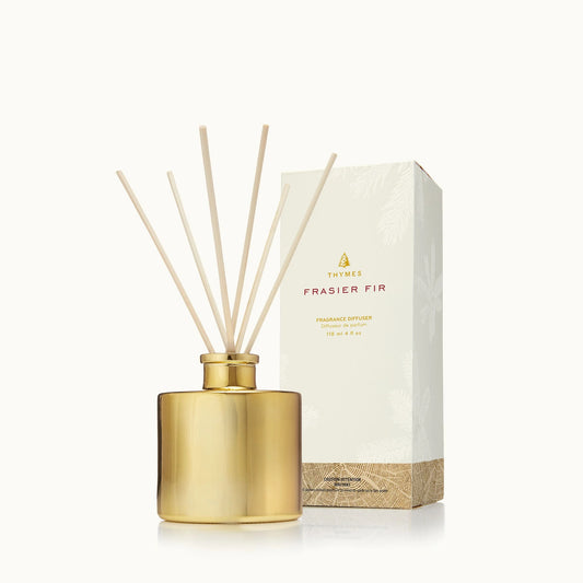 Thymes Frasier Fir Gilded Reed Diffuser GOLD - Petite