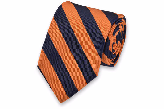 High Cotton All American Orange/Navy Neck Tie