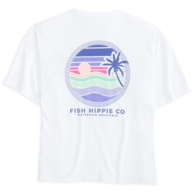 Fish Hippie Del Sol Tee WHITE