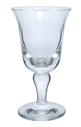 Caspari Flared Water Glass CRYSTAL ACRYLIC