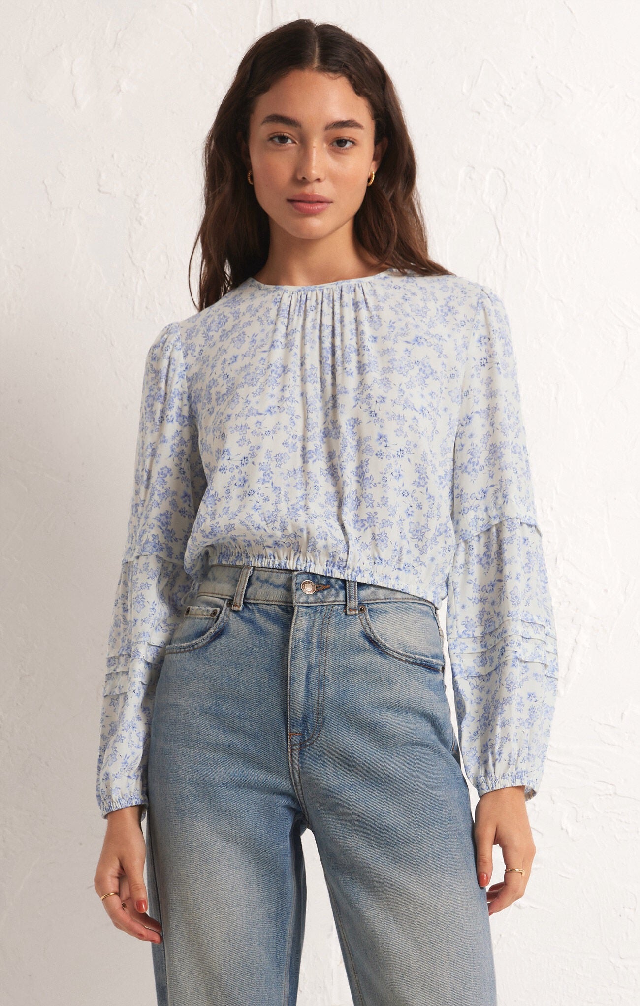 Z Supply Nylah Tropez Floral Top - WHITE