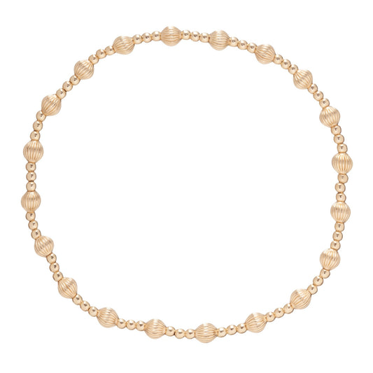 enewton dignity sincerity pattern 4mm bead bracelet - GOLD