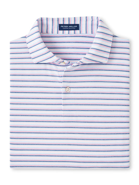 Peter Millar Crown Crafted Octave Performance Jersey Polo - MISTY ROSE