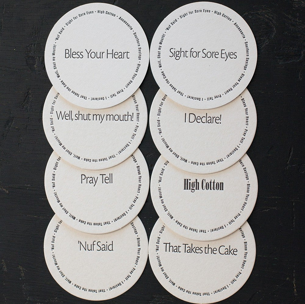 Ancesserie Southern Sayings Coasters - 8